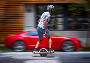 rider on Onwheel in the street